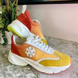 NewTORY BURCH Good Luck Trainer Goldfinch 8M